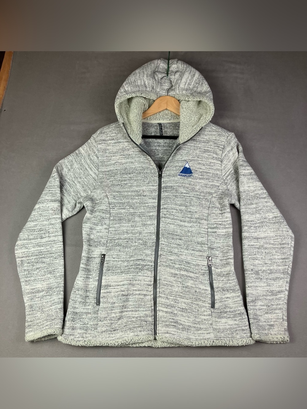 Kuhl Womens Size L Alaska Fleece Full Zip Hooded Sweatshirt Sugarloaf Ski Resort